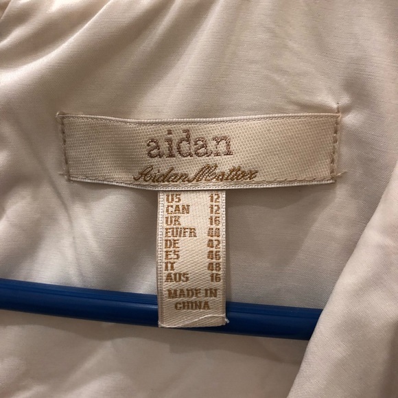 Aidan Mattox Cream and Gold Dress - Picture 5 of 8